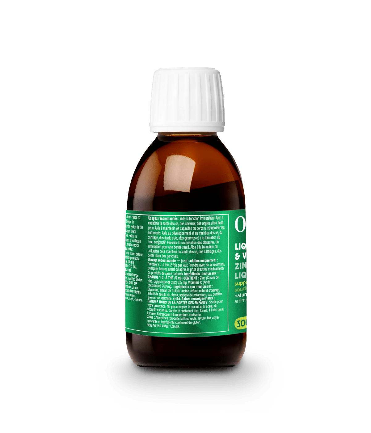 Liquid Zinc & Vitamin C - 300 ml - Organika Health Products
