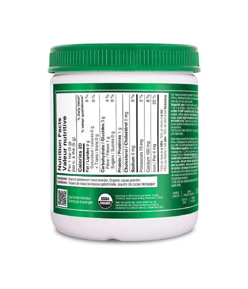 Maca + Cacao Powder - 200 g - Organika Health Products