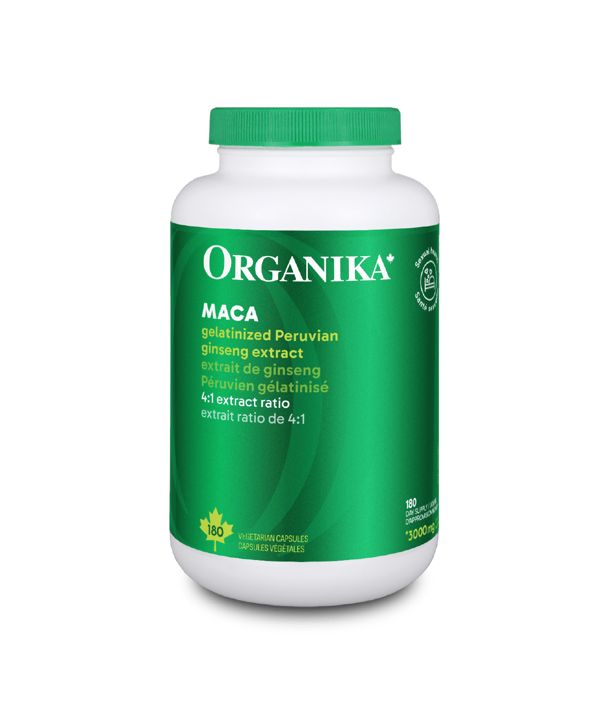 Maca Capsules - 180 Vcaps - Organika Health Products