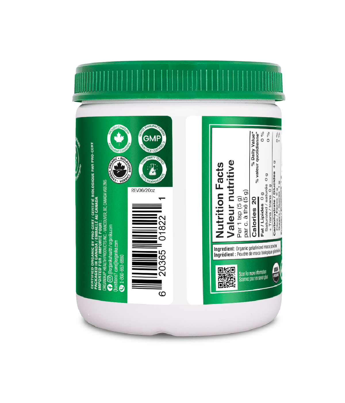 Maca Powder - 200 g - Organika Health Products