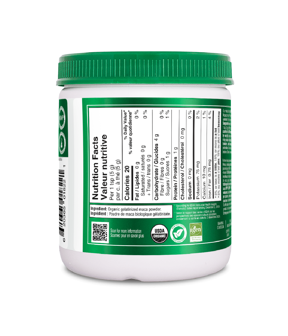 Maca Powder - 200 g - Organika Health Products