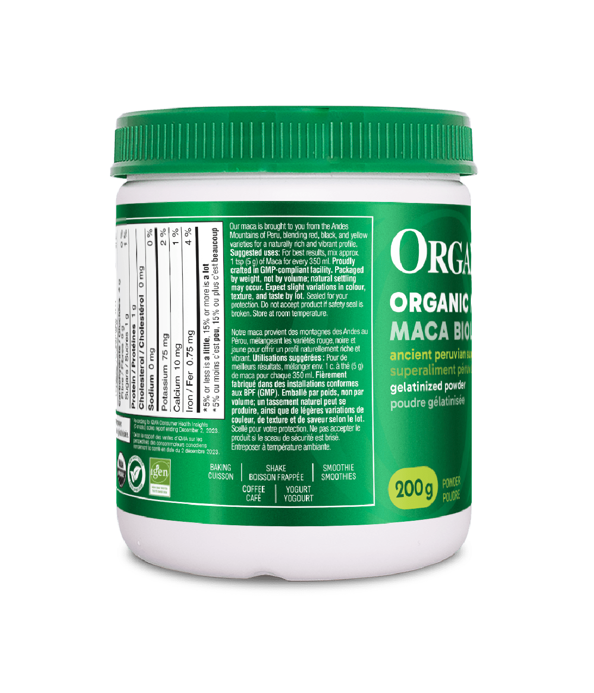 Maca Powder - 200 g - Organika Health Products