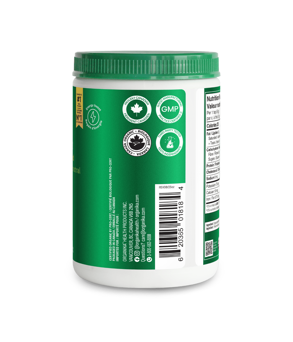 Maca Powder - 400 g - Organika Health Products