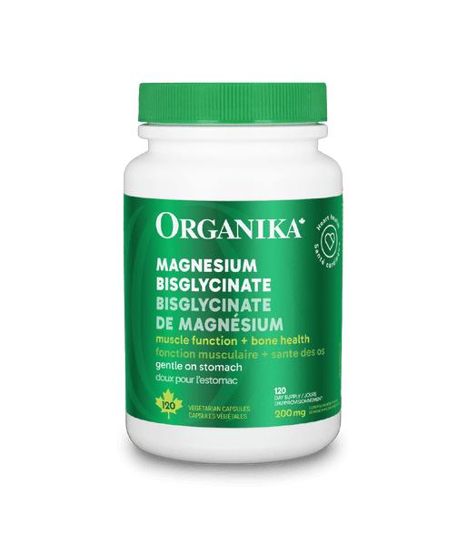 Magnesium Bisglycinate - 120 Vcaps - Organika Health Products