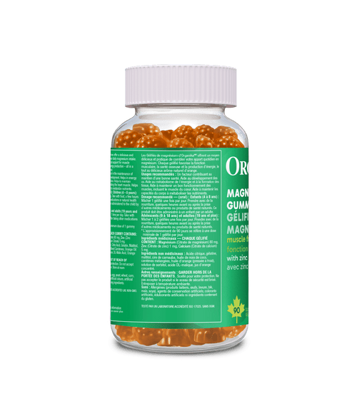 Magnesium Gummies - 90 Gummies - Organika Health Products