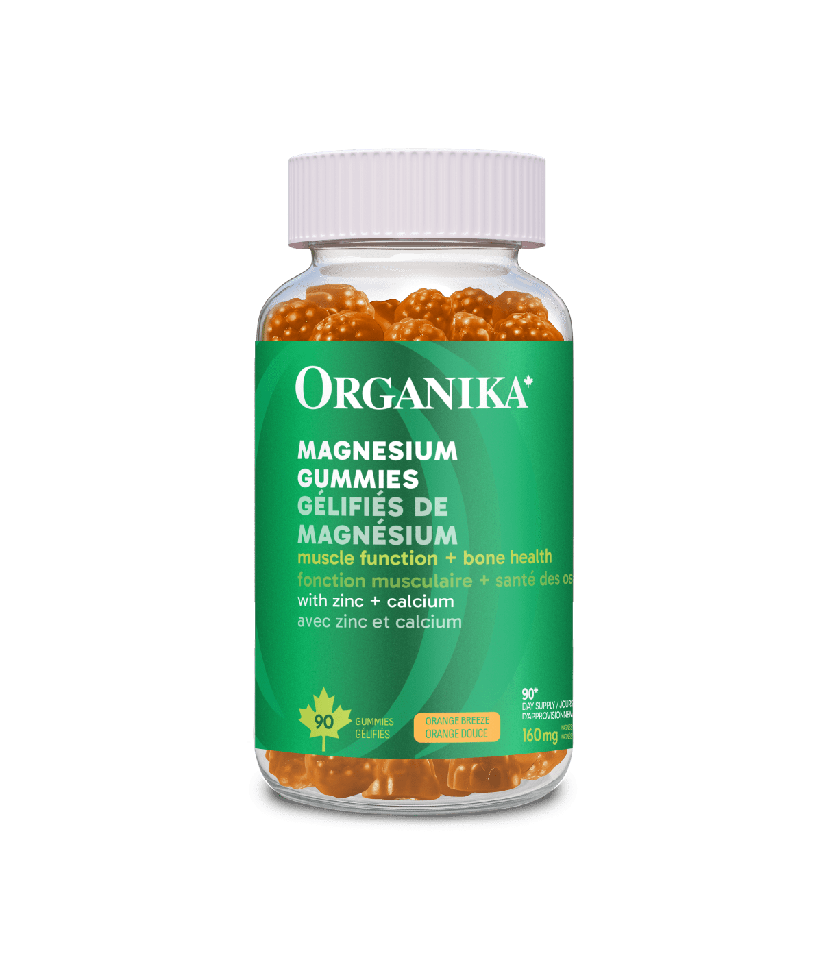 Magnesium Gummies - 90 Gummies - Organika Health Products