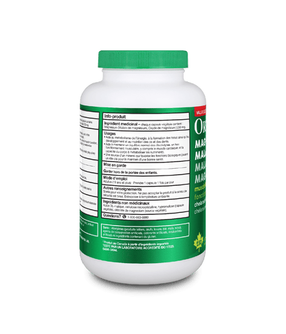 Magnesium Malate - 230 vegetarian capsules - Organika Health Products