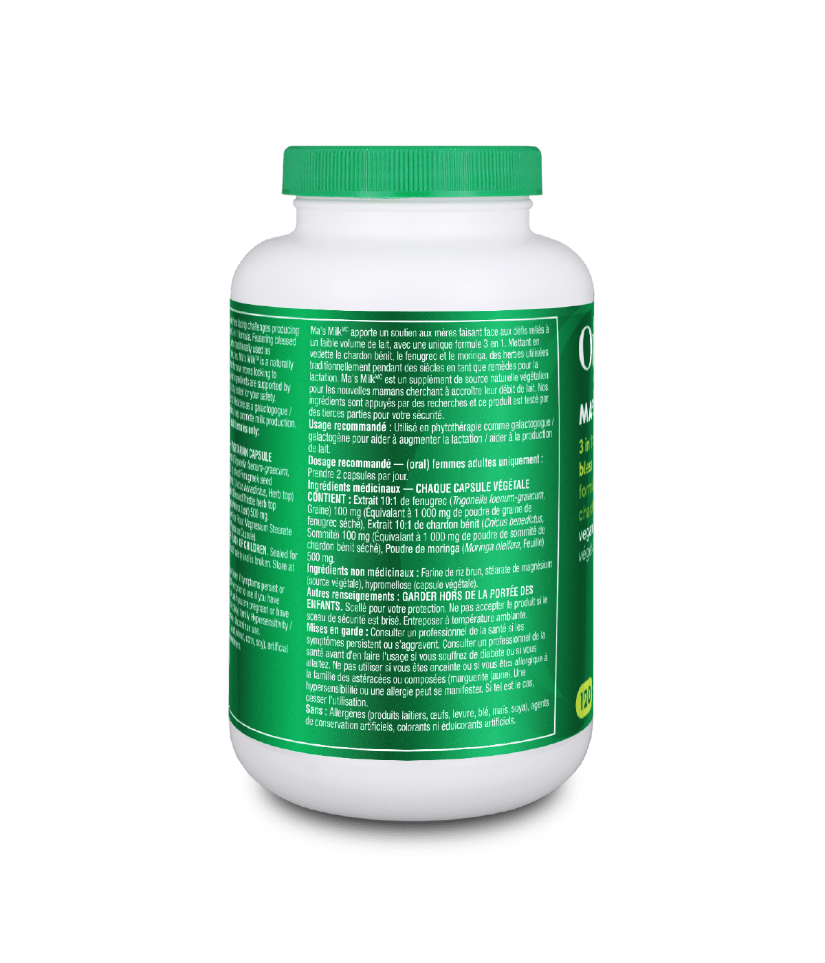 Ma’s Milk - 120 Vcaps - Organika Health Products
