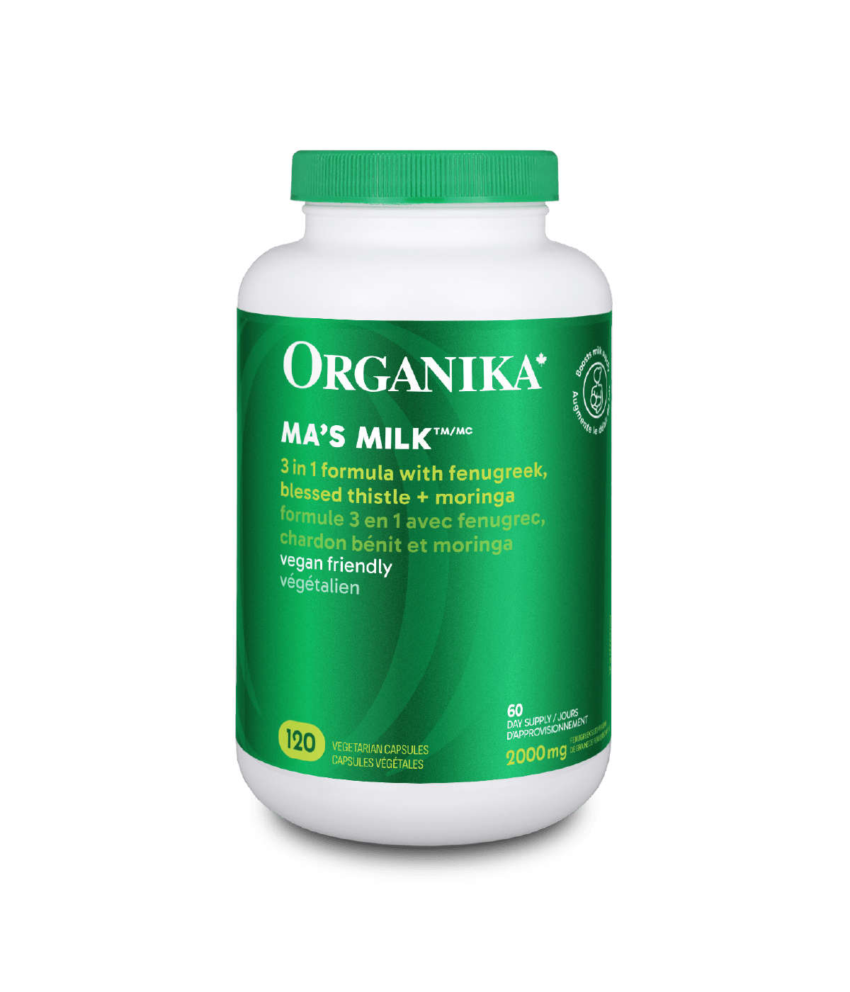 Ma’s Milk - 120 Vcaps - Organika Health Products