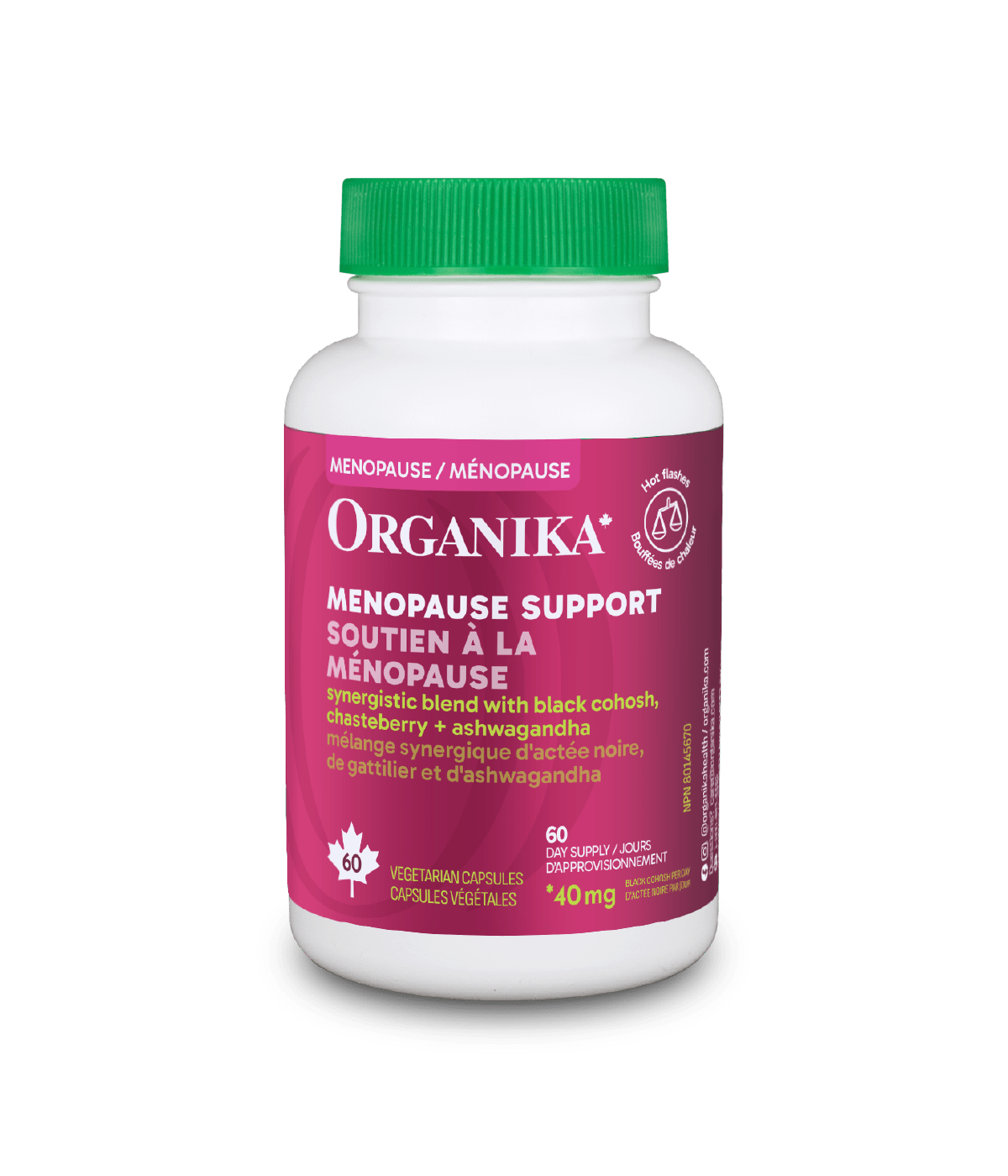 Menopause Support - 60 Vcaps - Organika Health Products