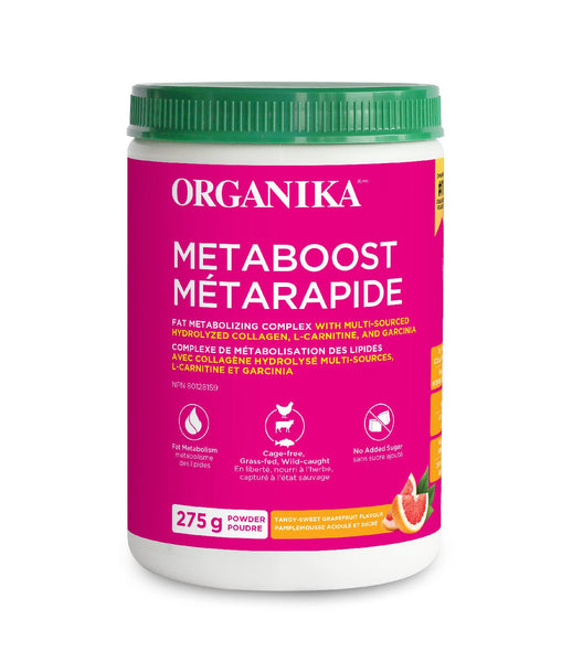 Metaboost Fat Metabolizing Complex Powder - Tangy - Sweet Grapefruit - Organika Health Products