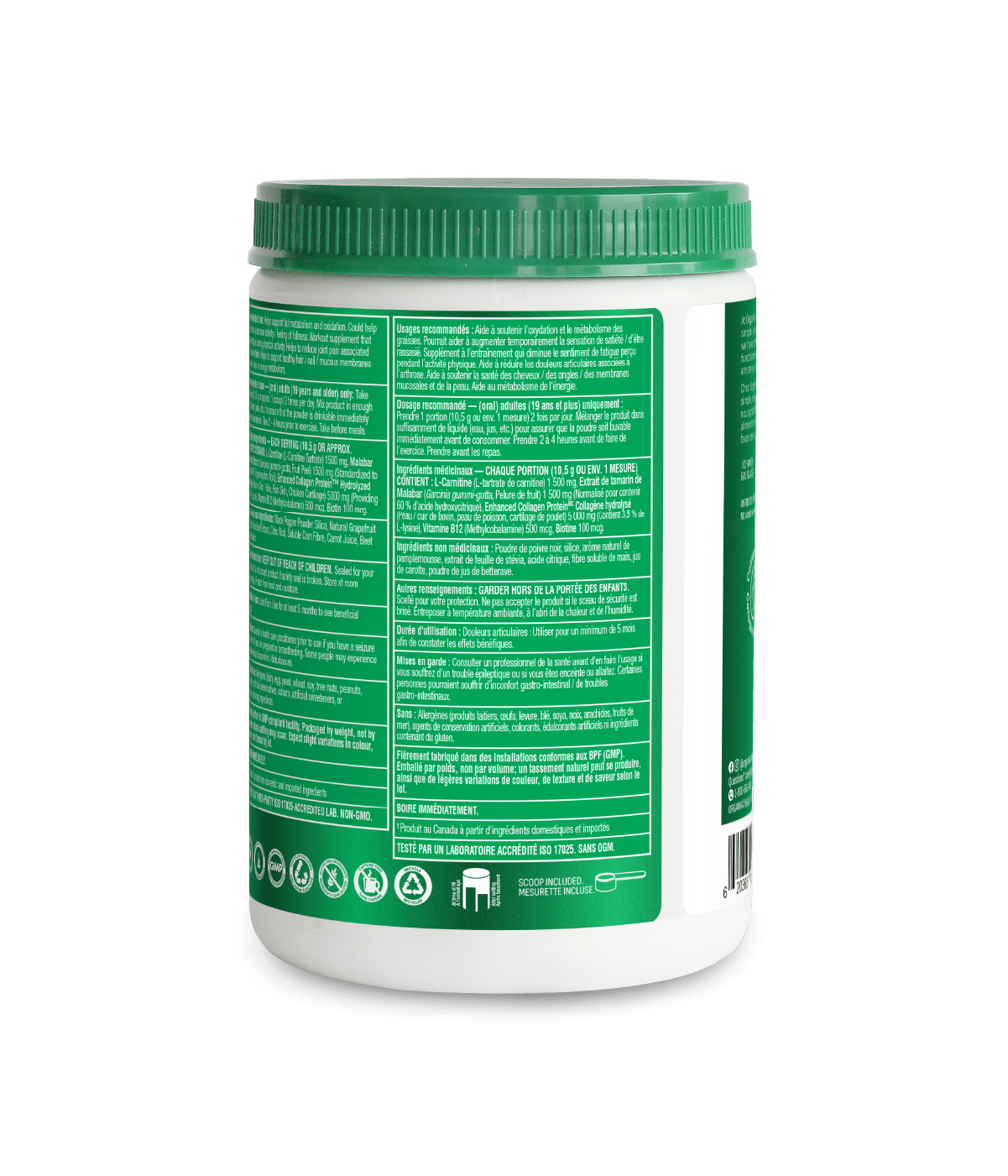 Metaboost Fat Metabolizing Complex Powder - Tangy - Sweet Grapefruit - Organika Health Products