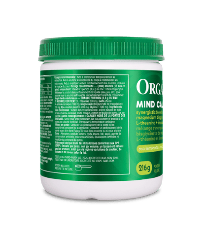 Mind Calm Powder with Magnesium Bisglycinate & L - Theanine - Acai Lemonade - Organika Health Products