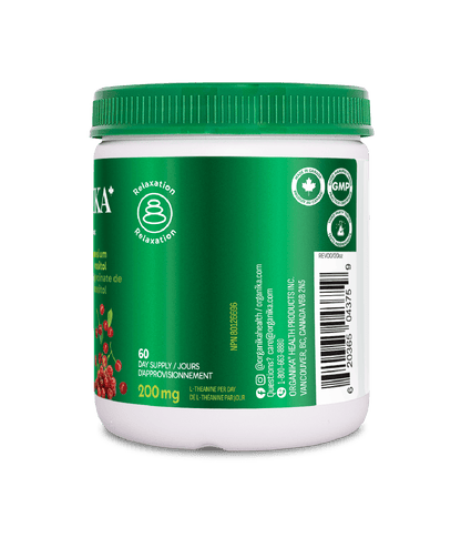 Mind Calm Powder with Magnesium Bisglycinate & L-Theanine - Montmorency Cherry - Organika Health Products