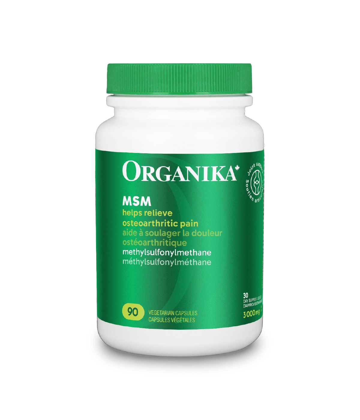 MSM (Methylsulfonylmethane) - 90 Vcaps - Organika Health Products