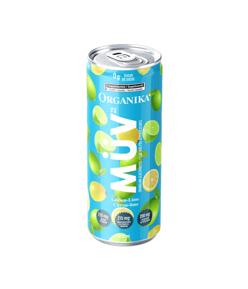 MÜV Sparkling Electrolytes - 355 ml Box (4 Pack) - Organika Health Products