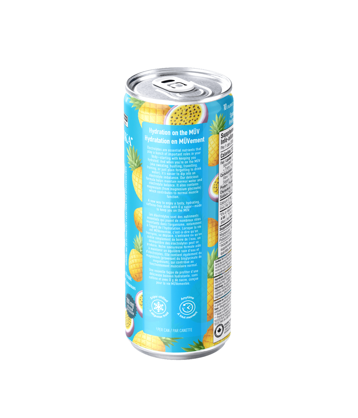 MÜV Sparkling Electrolytes - 355 ml Box (4 Pack) - Organika Health Products