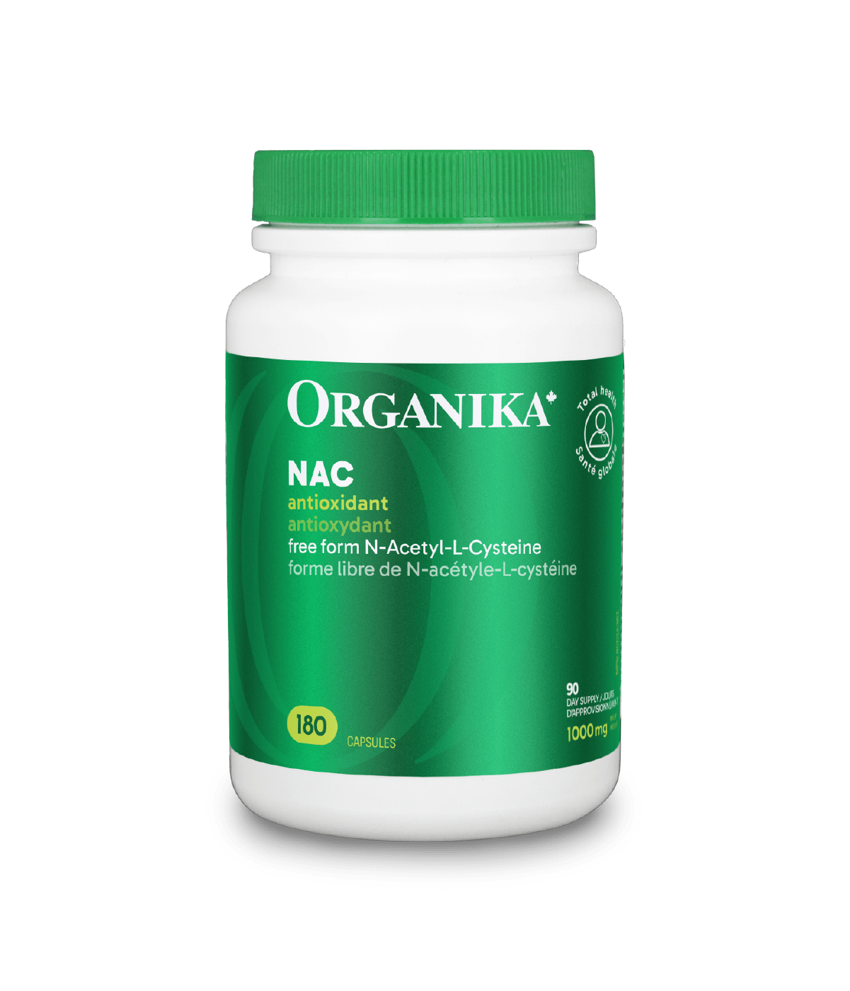 NAC (N - Acetyl - L - Cysteine) - 180 caps - Organika Health Products