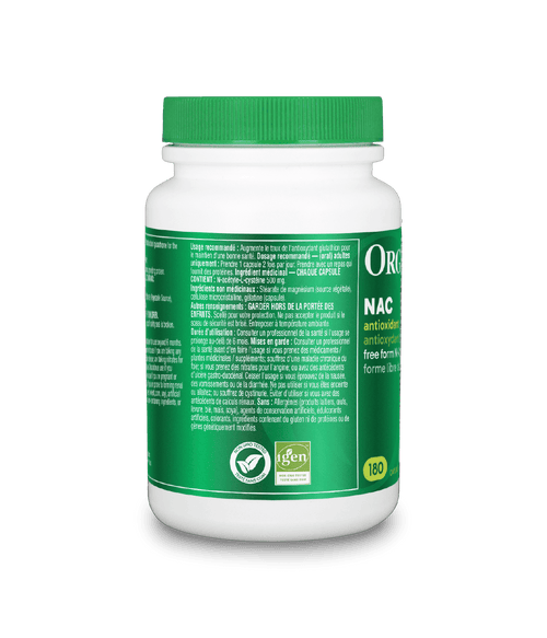 NAC (N - Acetyl - L - Cysteine) - 180 caps - Organika Health Products