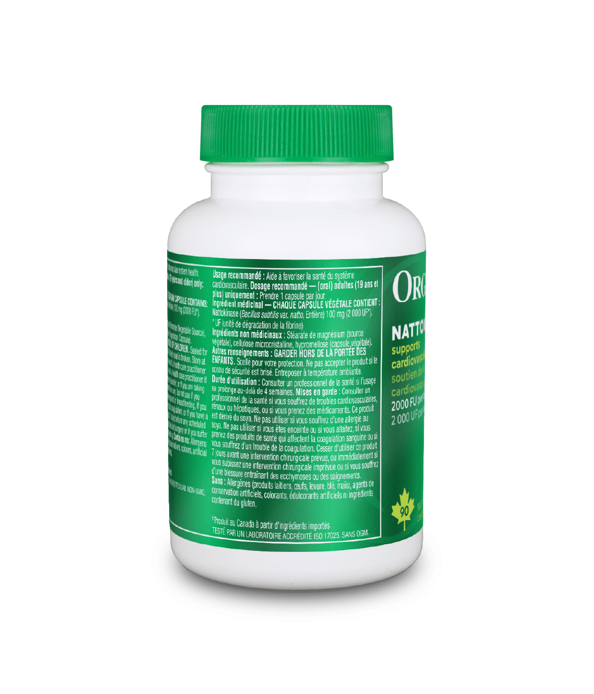 Nattokinase - 90 Vcaps - Organika Health Products