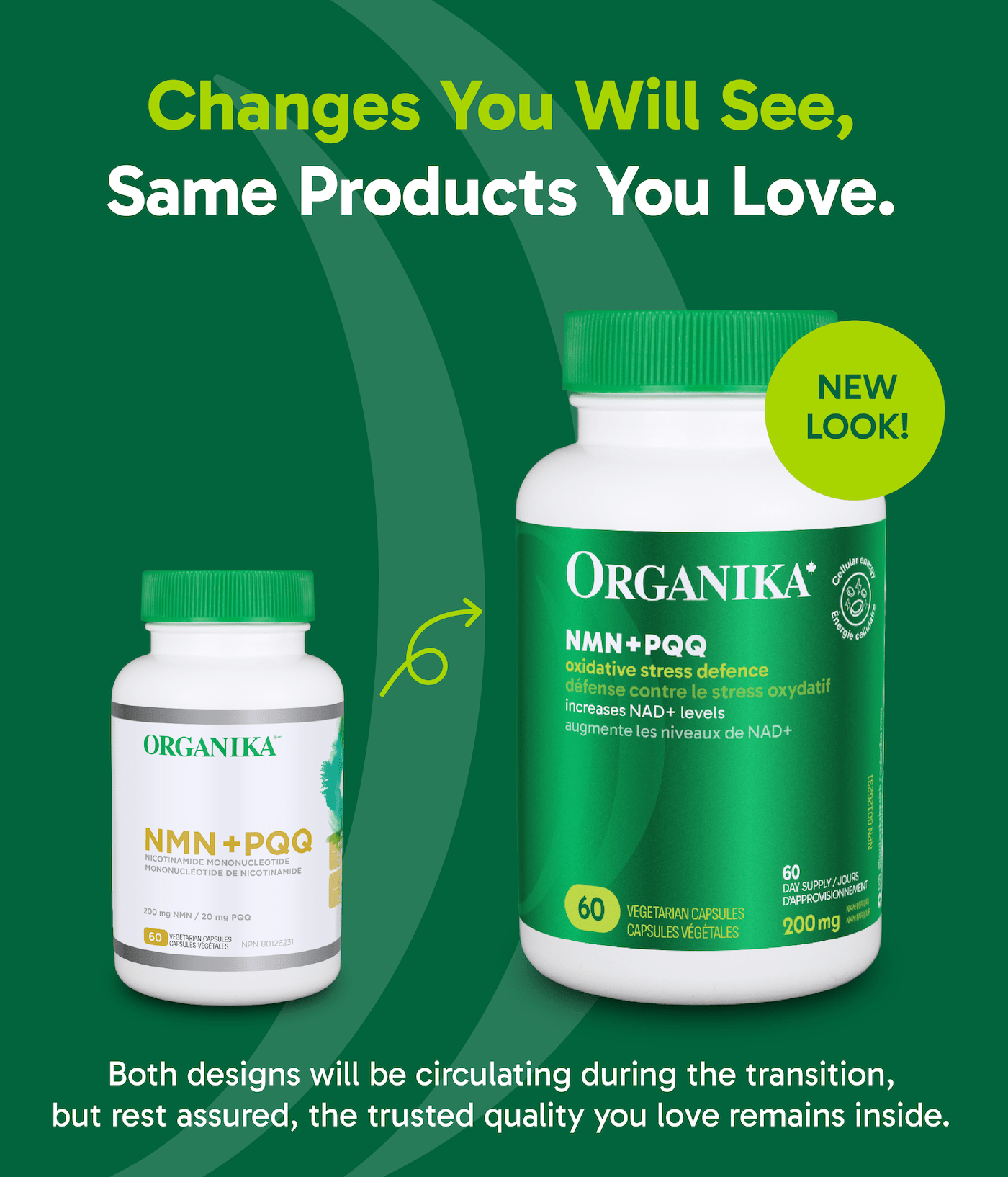 NMN + PQQ - 60 vcaps - Organika Health Products