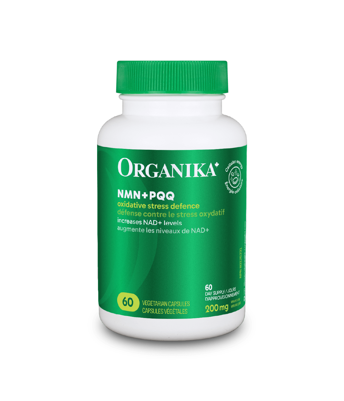 NMN + PQQ - 60 vcaps - Organika Health Products