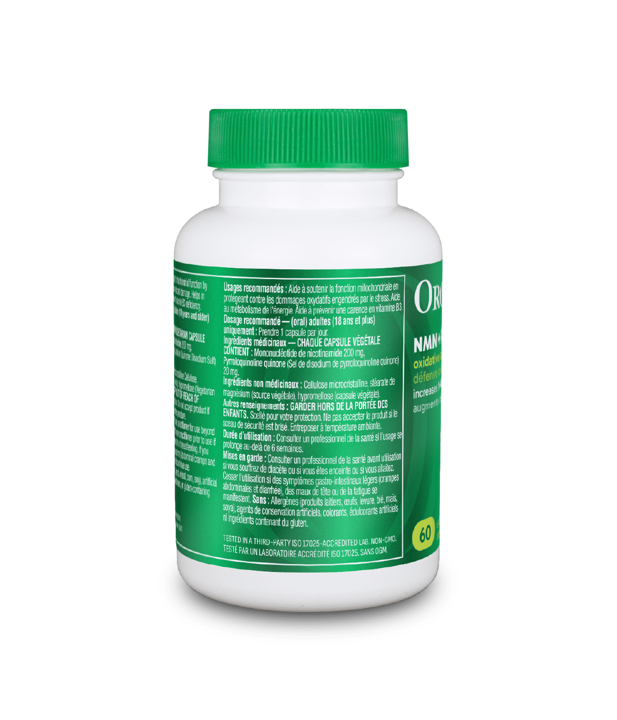 NMN + PQQ - 60 vcaps - Organika Health Products