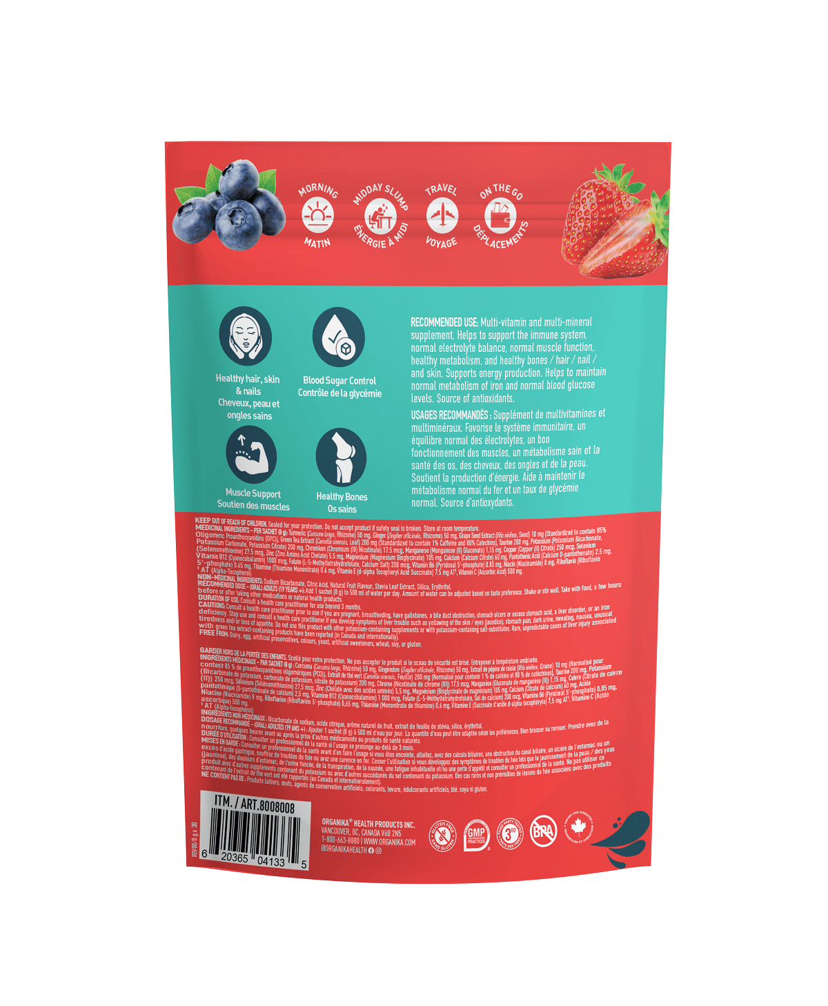 O - Boost - Berry Burst - Organika Health Products