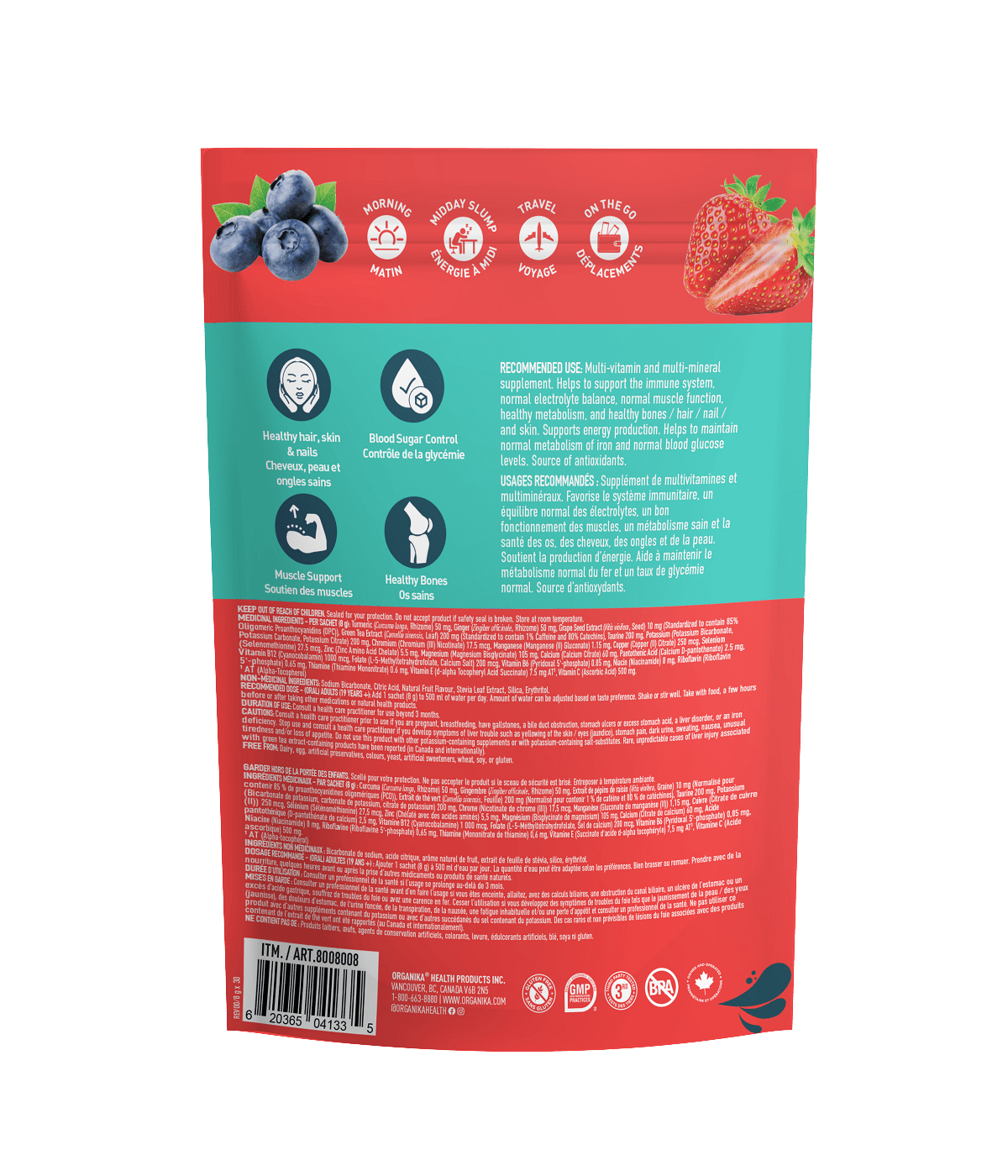 O - Boost - Berry Burst - Organika Health Products