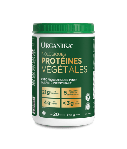 Organic Plant Protein with Probiotics for Gut Health - Unflavoured - 700 g - Organika Health Products