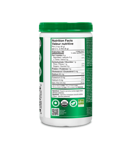 Organic Spirulina Powder - 500 g - Organika Health Products
