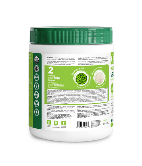 Organic Vegan Protein with Prebiotics & Probiotics - Unflavoured - Organika Health Products