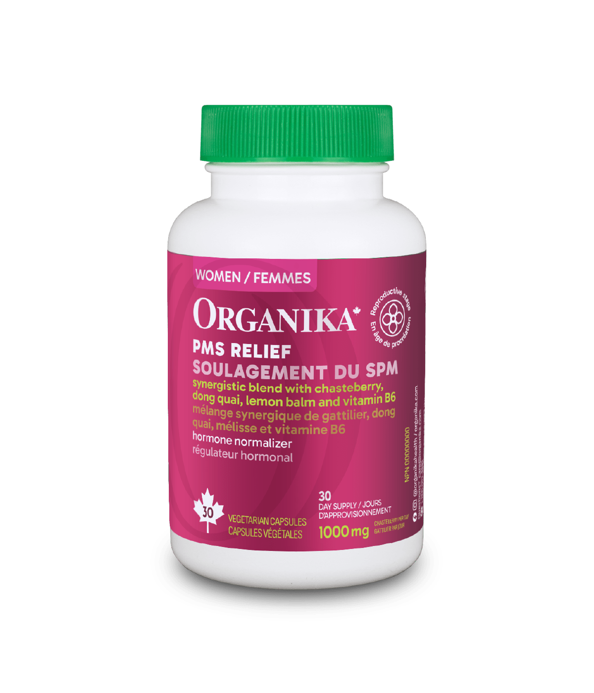 PMS Relief - 30 Vcaps - Organika Health Products