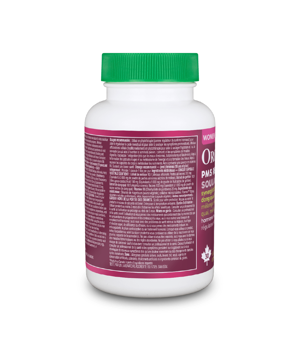 PMS Relief - 30 Vcaps - Organika Health Products