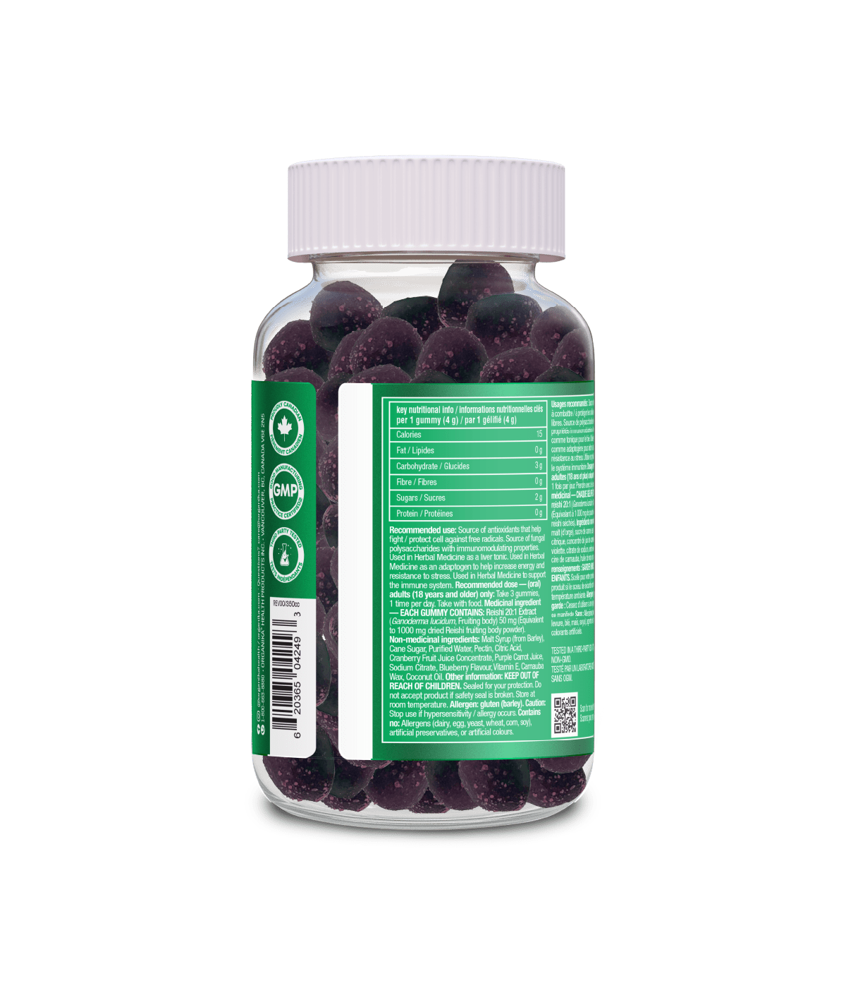 Reishi Gummies - Blueberry Burst - Organika Health Products