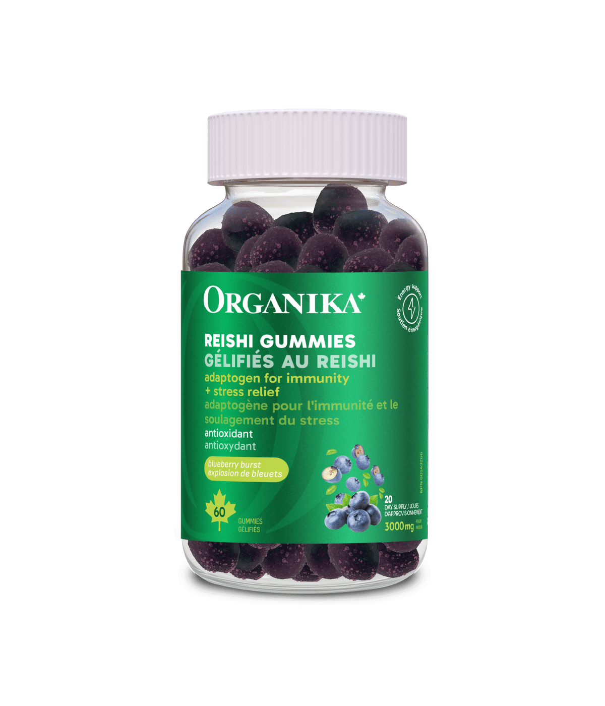 Reishi Gummies - Blueberry Burst - Organika Health Products