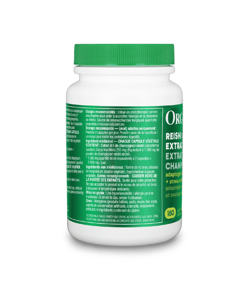 Reishi Mushroom Extract - 180 Vcaps - Organika Health Products