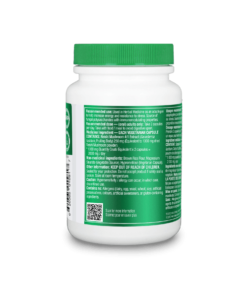 Reishi Mushroom Extract - 180 Vcaps - Organika Health Products