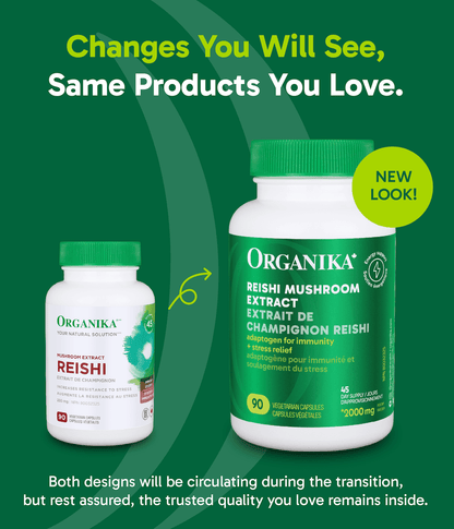 Reishi Mushroom Extract - 90 Vcaps - Organika Health Products