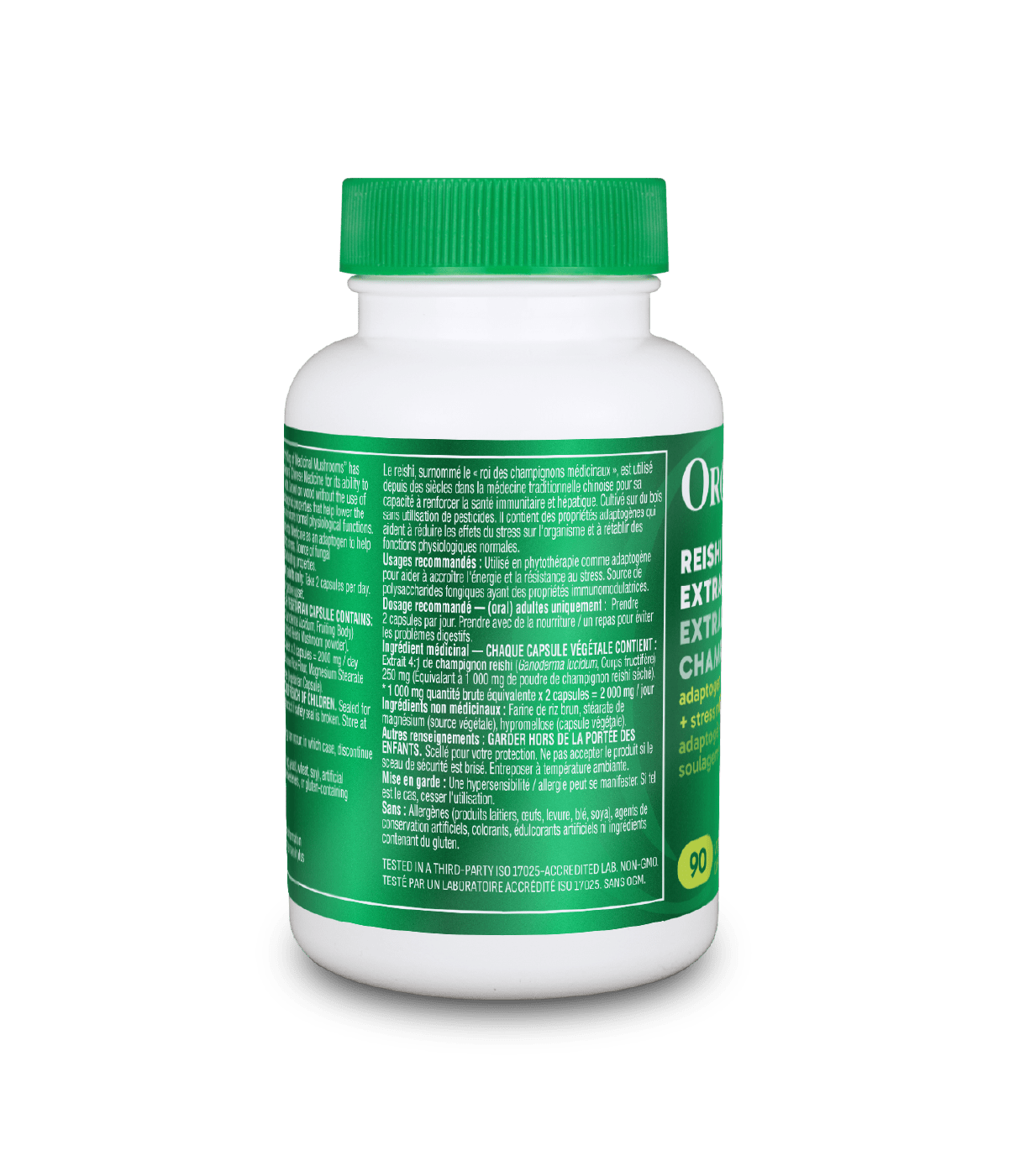 Reishi Mushroom Extract - 90 Vcaps - Organika Health Products