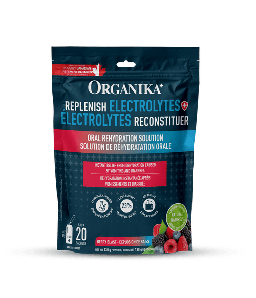 Replenish Electrolytes - 20 Pack Pouch - Organika Health Products