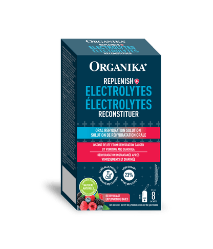 Replenish Electrolytes - 8 Pack Box - Organika Health Products