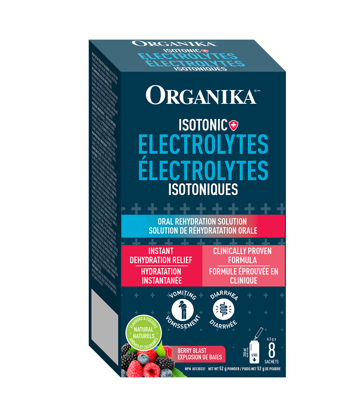Replenish Electrolytes (Isotonic) - 8 Pack Box - Organika Health Products