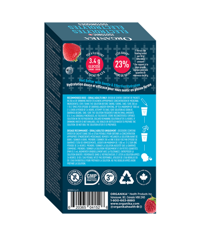 Replenish Electrolytes (Isotonic) - 8 Pack Box - Organika Health Products