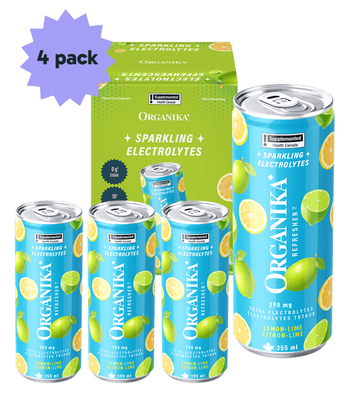 Sparkling Electrolytes (4 Pack) - 355 ml Box (4 Pack) - Organika Health Products