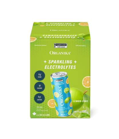 Sparkling Electrolytes (4 Pack) - 355 ml Box (4 Pack) - Organika Health Products