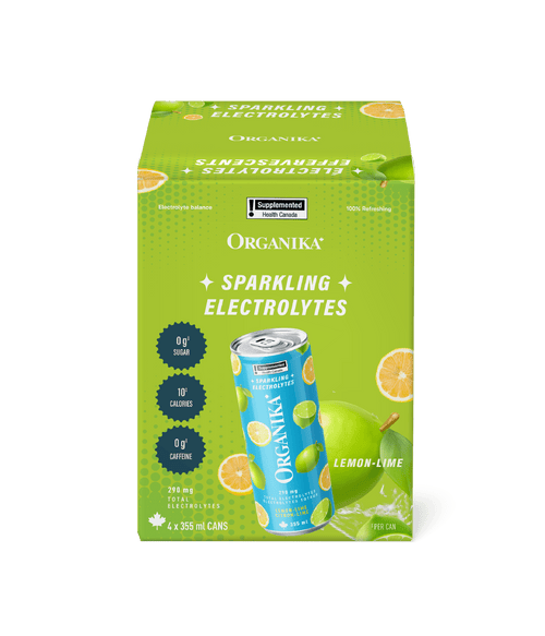 Sparkling Electrolytes (4 Pack) - 355 ml Box (4 Pack) - Organika Health Products