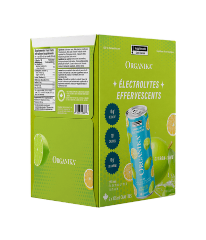 Sparkling Electrolytes (4 Pack) - 355 ml Box (4 Pack) - Organika Health Products