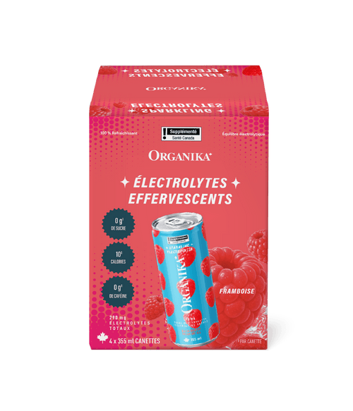 Sparkling Electrolytes (4 Pack) - 355 ml Box (4 Pack) - Organika Health Products