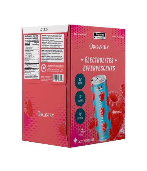 Sparkling Electrolytes (4 Pack) - 355 ml Box (4 Pack) - Organika Health Products